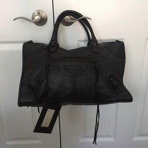 Authentic Balenciaga Work Bag with classic hardware - black